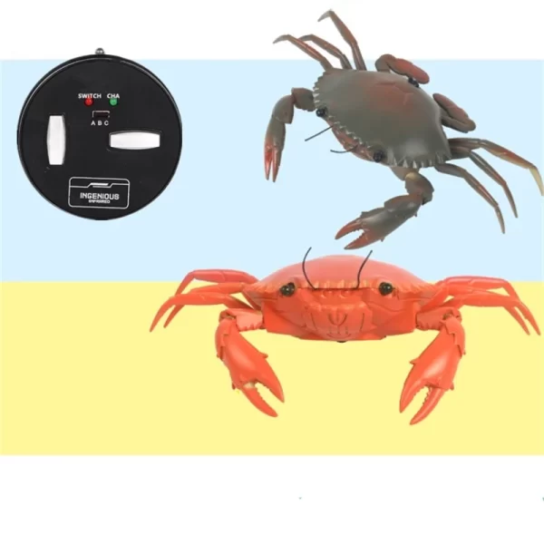 H0c9c33ab1bf84dca831de50744fd58126.webp Smart Intelligent RC Robot crab With eye flash light simulation sound crab Model high simulation crab design classic crab - AliExpress 26