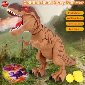 Walking Electric Dinosaur Robot 47CM Water Spray Profection Walk Lay Egg Make Sound Effect With Light Walking Dinosaur - AliExpress 26