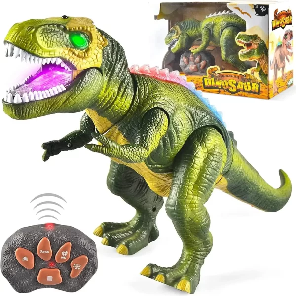 S05b261c1ede94adbba60890a286d55a6Q.webp Joyfy Remote Control Walking Dinosaur Big T rex Dinosaur Robot Toy with Light Sound Electric Animal for Kids Best Birthday Gift - AliExpress 26