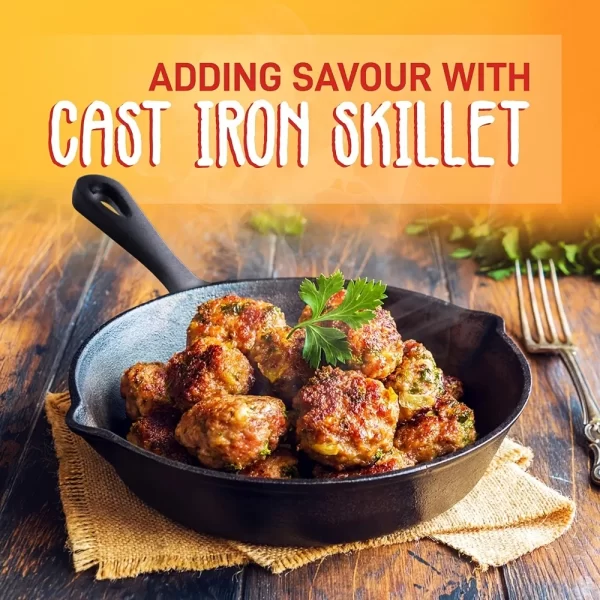 S277f711703984b20ba8199d66308e54ar.webp 3PCS Cast Iron Skillet Set (6/8/10 Inch) Pre-Seasoned, Heavy-Duty Pans for Oven, Grill and Campfire, Even Heat, Non-Stick Surface