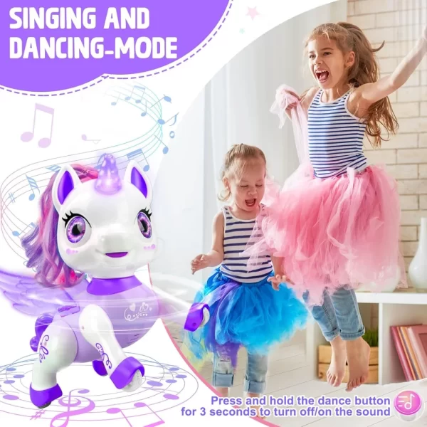 S535dafbe3c90428e87c8796f954a3c66U.webp Unicorn Toys for Girls, Remote Control Robot Toys, Dancing Pets, Robot Toys for Kids, Toddler Perfect Birthday Christmas Gifts - AliExpress 26