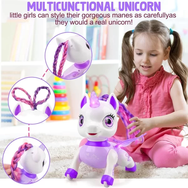 S7b42ce2f58434c1f8395cf80a60586c1P.webp Unicorn Toys for Girls, Remote Control Robot Toys, Dancing Pets, Robot Toys for Kids, Toddler Perfect Birthday Christmas Gifts - AliExpress 26