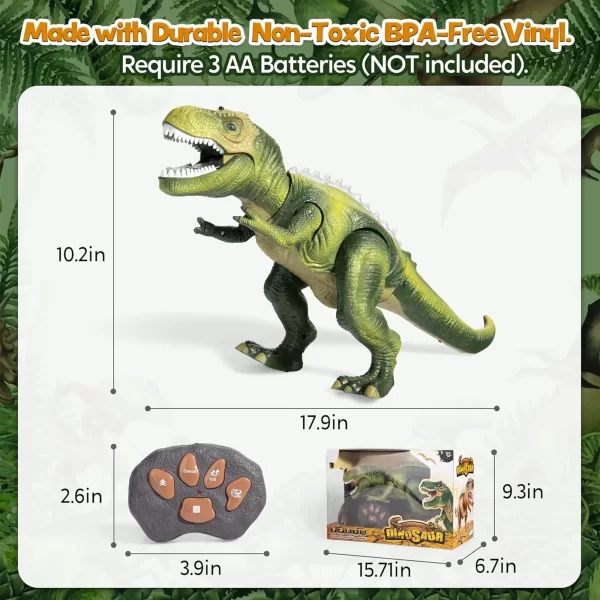 Saa567dea5c1b4b528c7d9385570040a1u.webp Joyfy Remote Control Walking Dinosaur Big T rex Dinosaur Robot Toy with Light Sound Electric Animal for Kids Best Birthday Gift - AliExpress 26