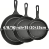 Sb108ccbb9b1842efb3b54e268aa9152aC.webp 3PCS Cast Iron Skillet Set (6/8/10 Inch) Pre-Seasoned, Heavy-Duty Pans for Oven, Grill and Campfire, Even Heat, Non-Stick Surface